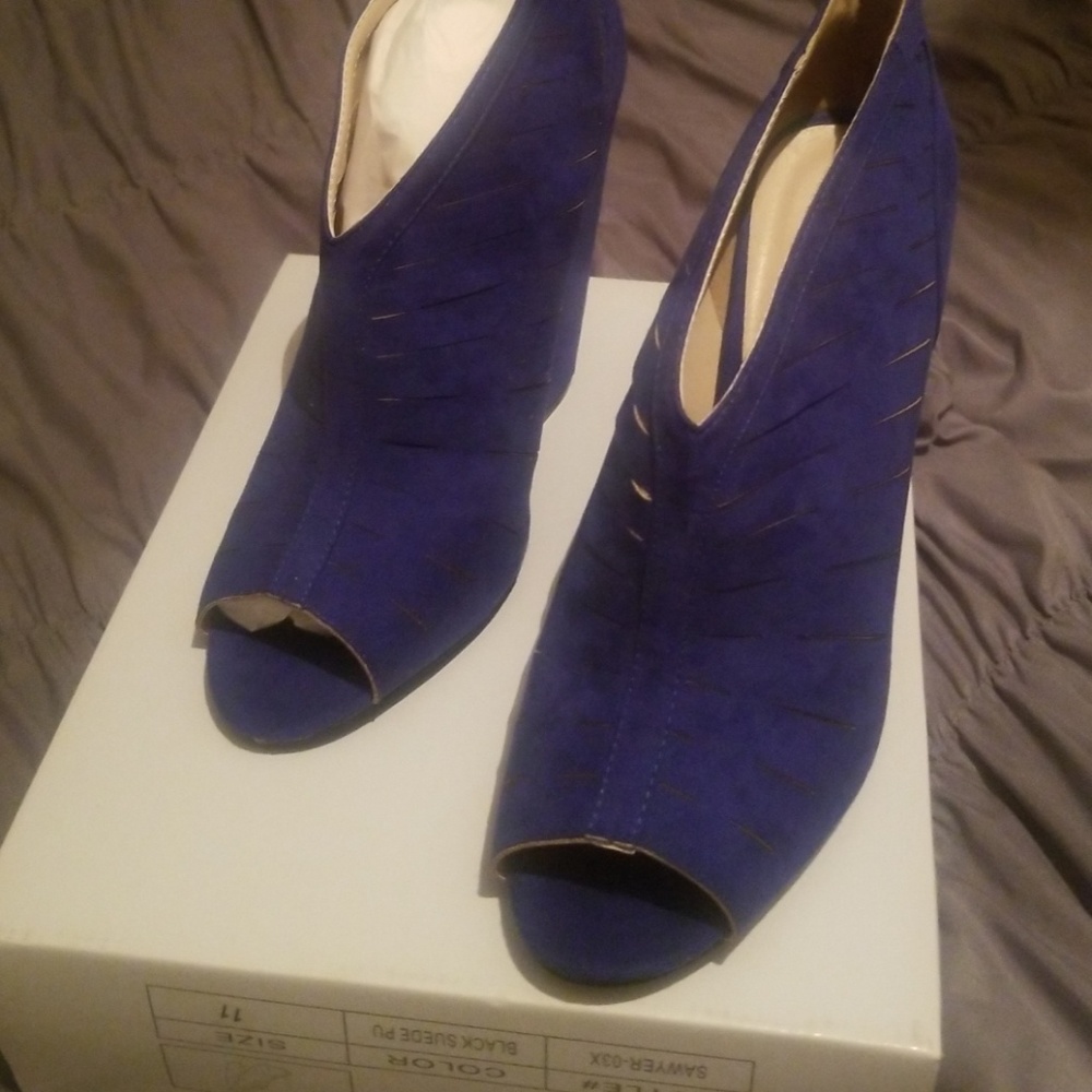 Blue shoes